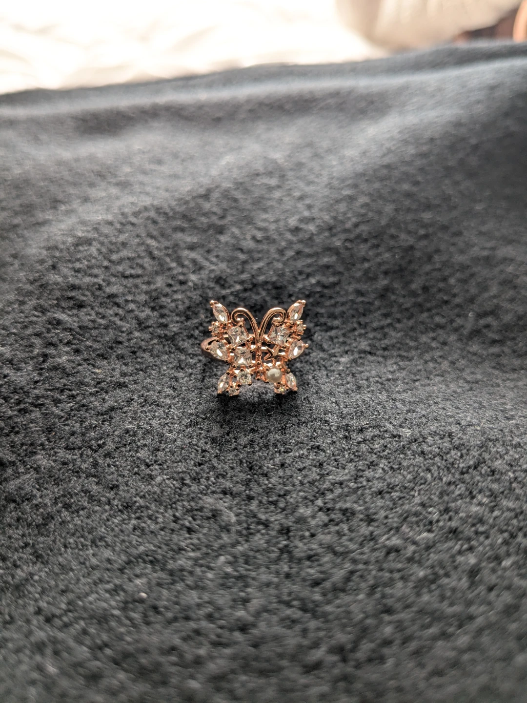 Rose Gold Butterfly Ring