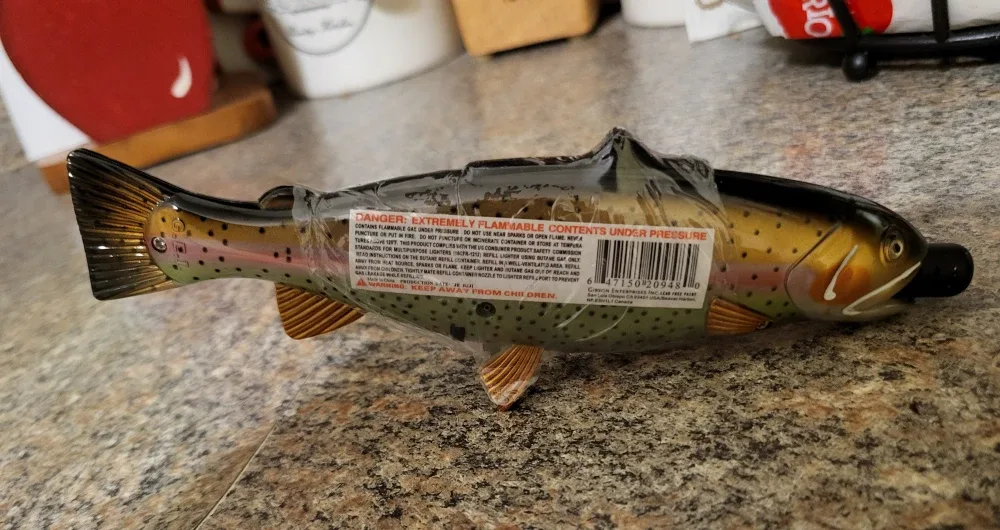 Trout-Shaped Novelty  BBQ Lighter image indicator(3)