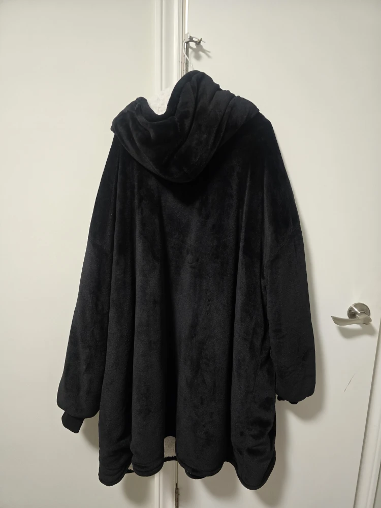 Oodie Original Hooded Blanket Extra Large Sweater - BLACK - photo 4
