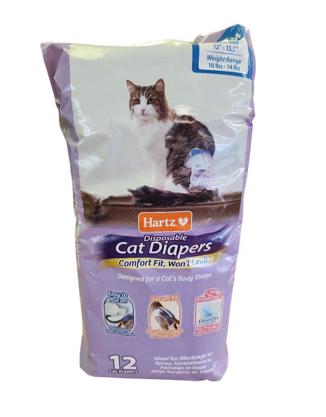 Comfitables Cat Diapers, Size M
