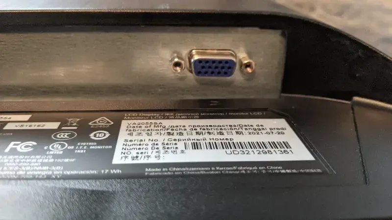 ViewSonic LCD Full HD Monitor 20" image indicator(5)