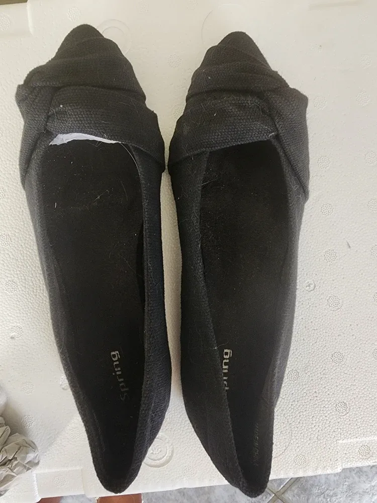 Call It Spring Black Flats - Size 8 worn once