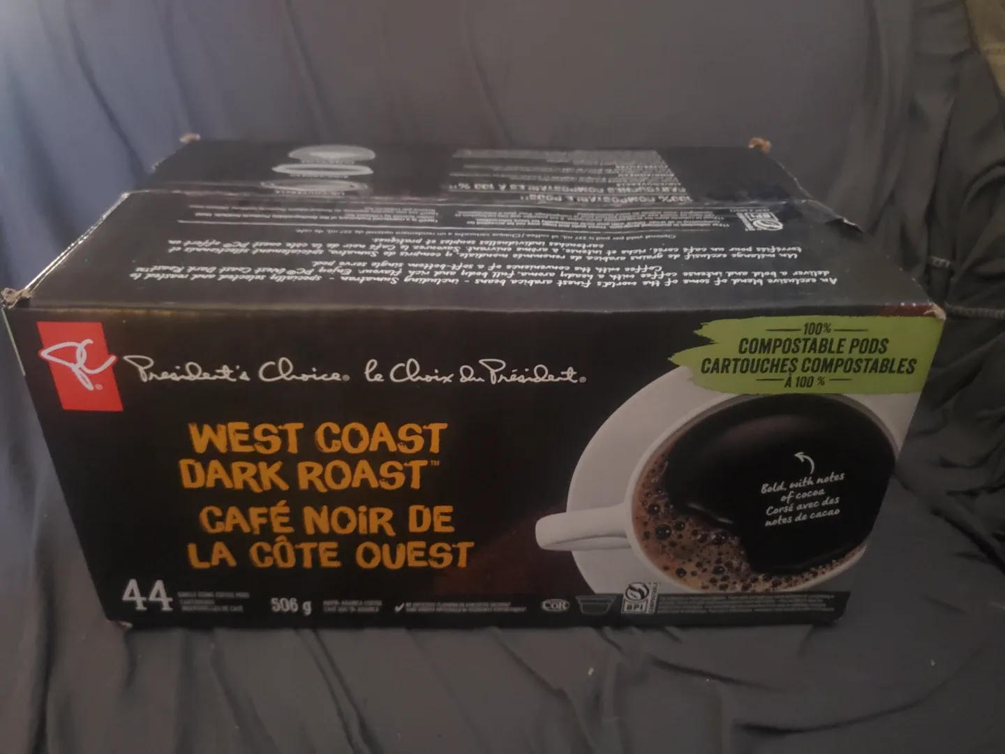 President's Choice West Coast Dark Roast Coffee Pods (44)