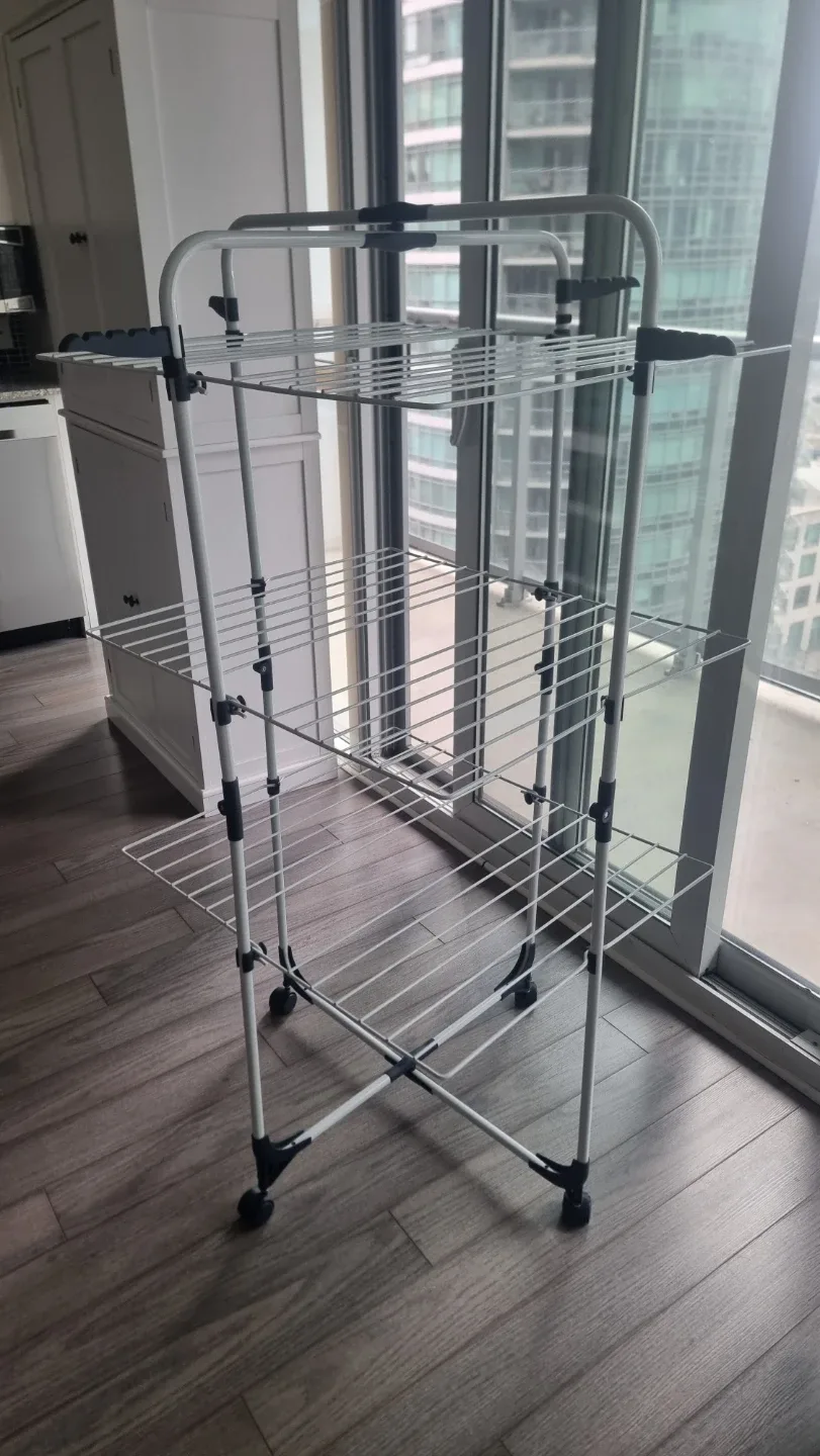 Rolling Foldable Clothes Drying Rack