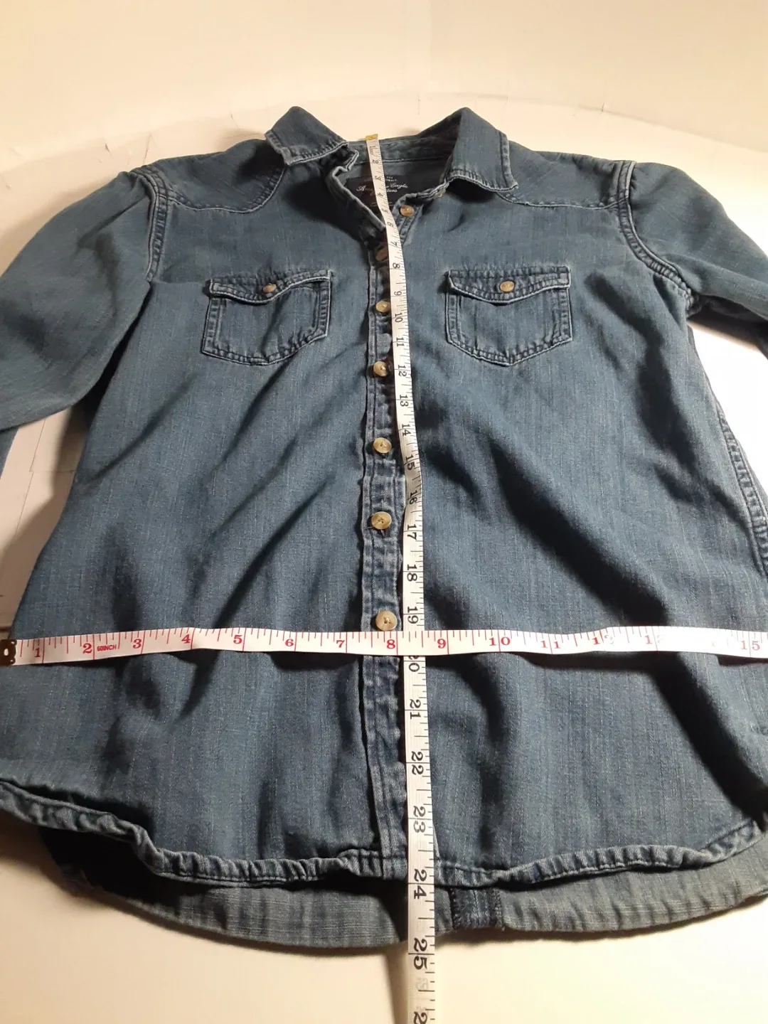American Eagle - Long Sleeve Button-Up Shirt | S: SM image indicator(7)