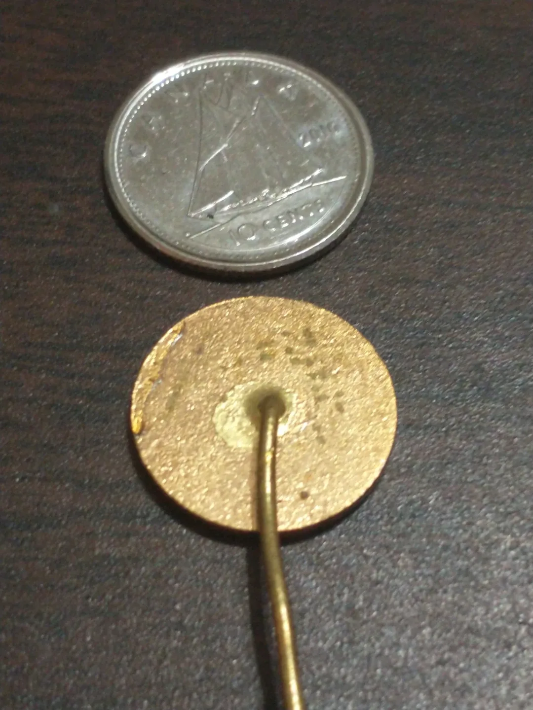 Circa 1970s Manchester City used football pin image indicator(3)