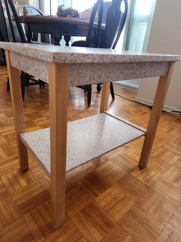 Side Table with Shelf  #cleanout - photo 2