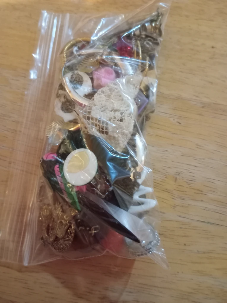 Bag of Assorted Jewelry random and broken