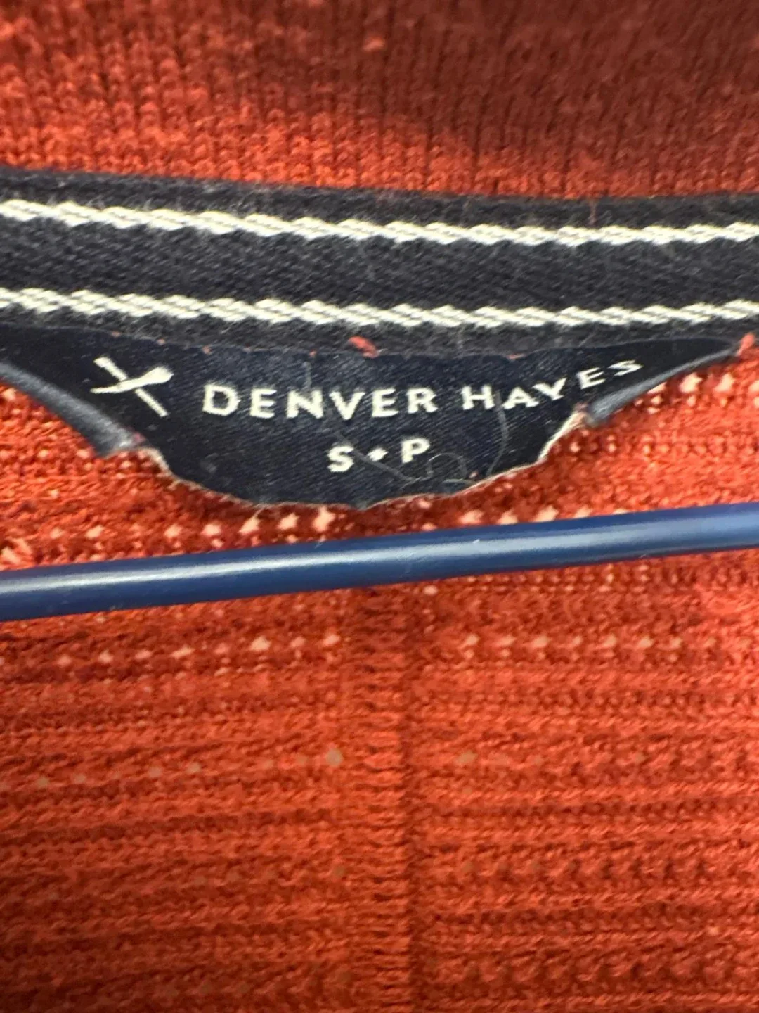 Denver Hayes Red V-Neck Sweater - Size S image indicator(2)