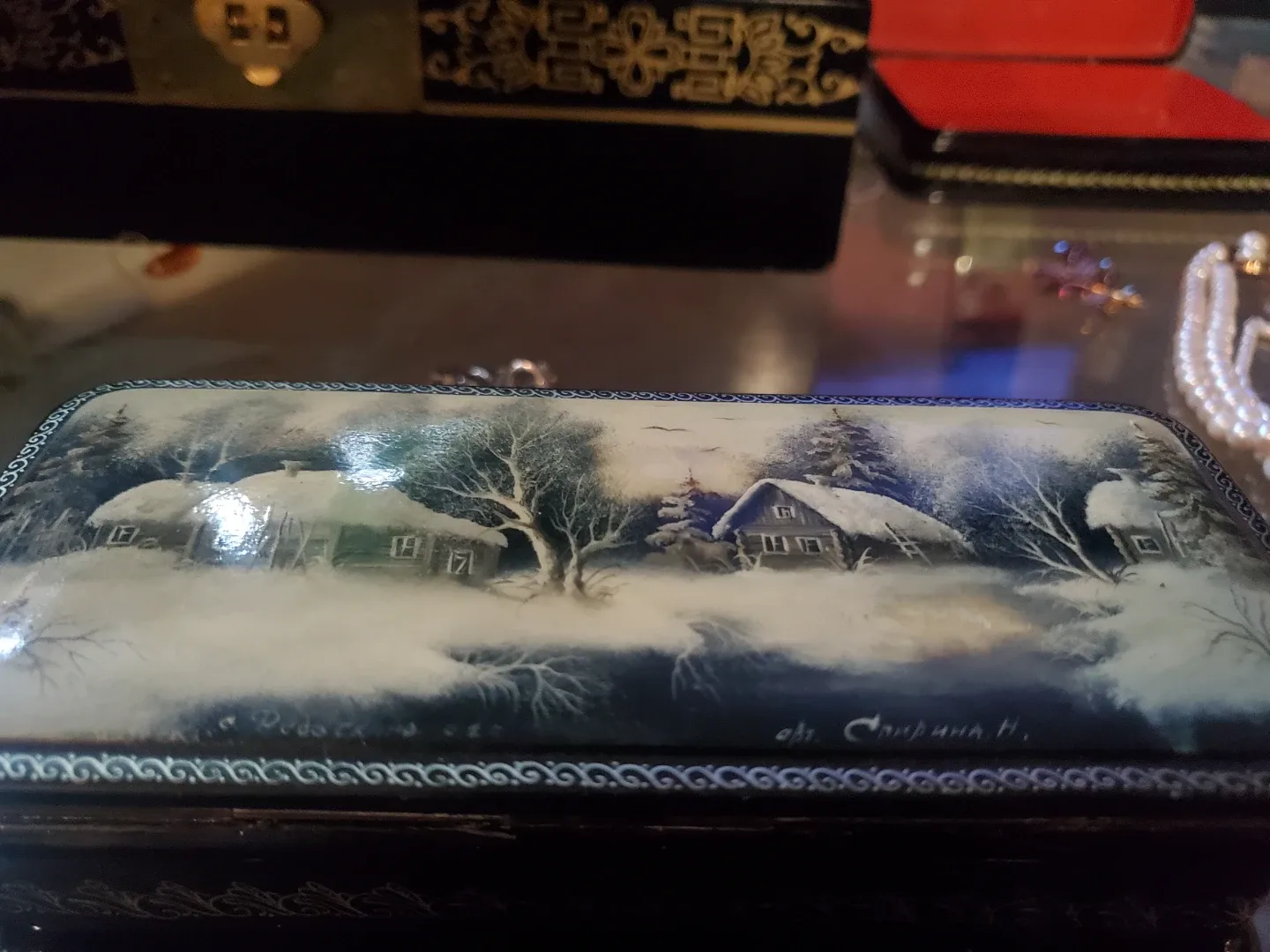 Vintage Russian Lacquer Box image indicator(3)