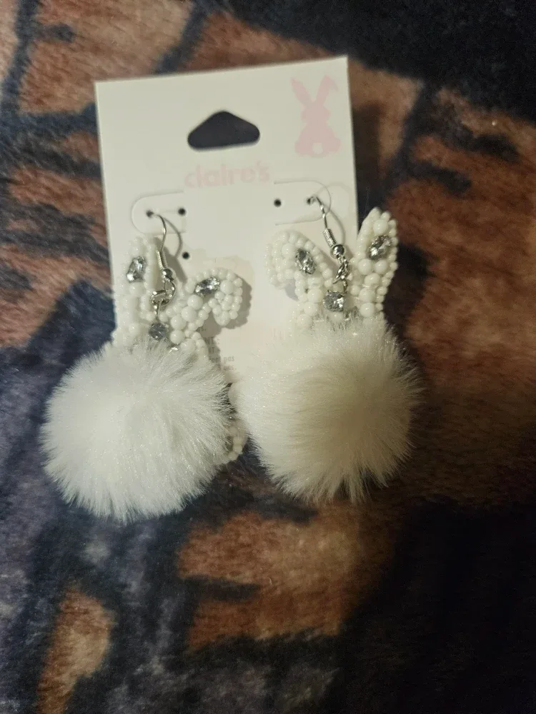 Claire's Bunny Earrings - New!