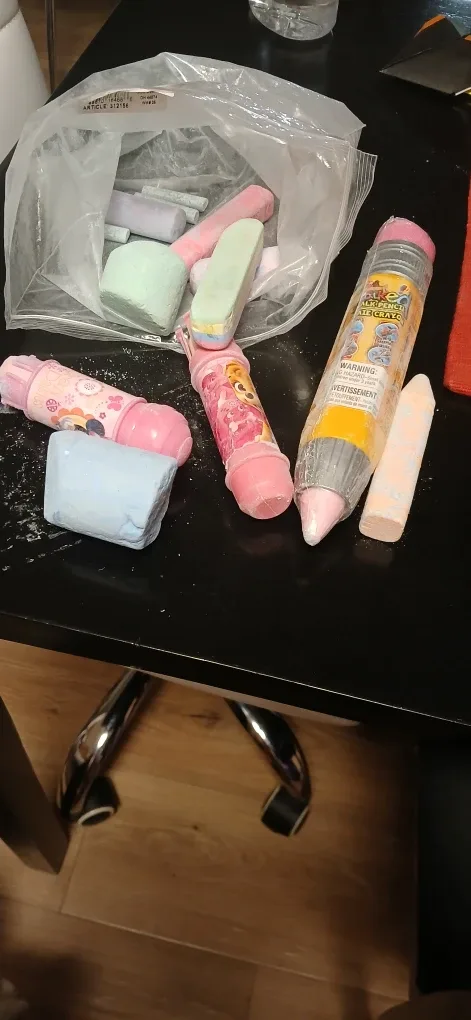 Sidewalk Chalk & Holders