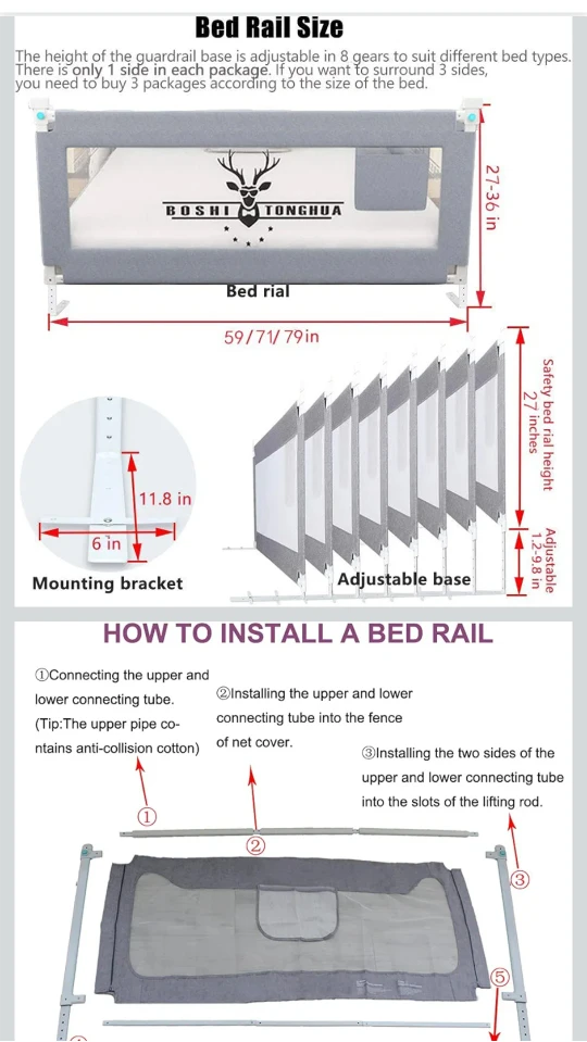 Toddler bed rail QUEEN SIZE - photo 3