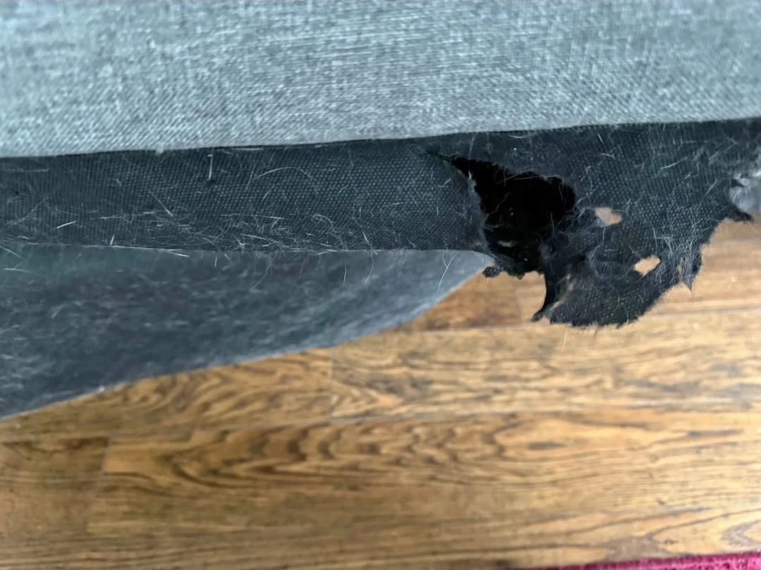 Grey Sectional Sofa - Some Wear - photo 4