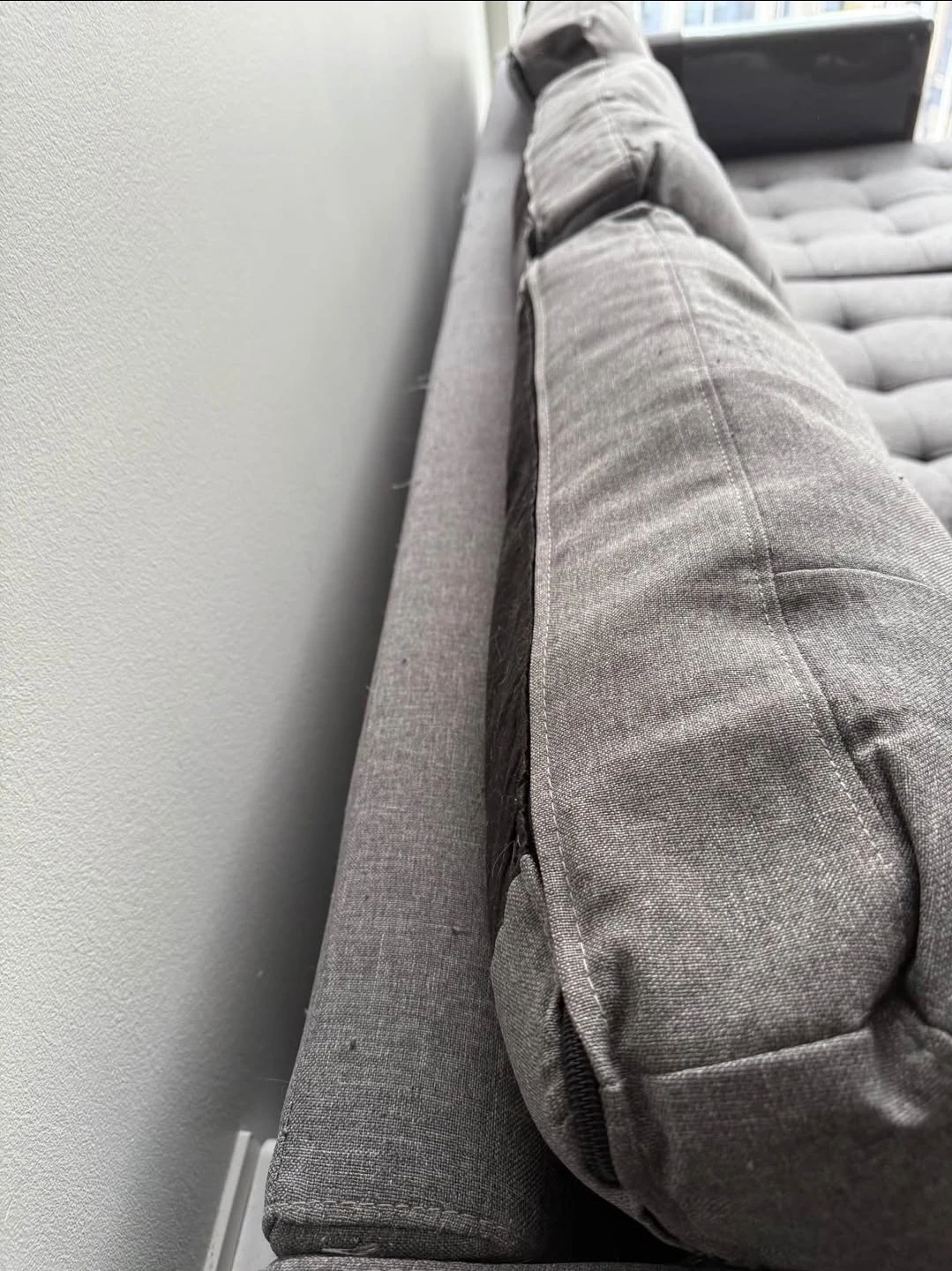 Grey Sectional Sofa - Some Wear - photo 5
