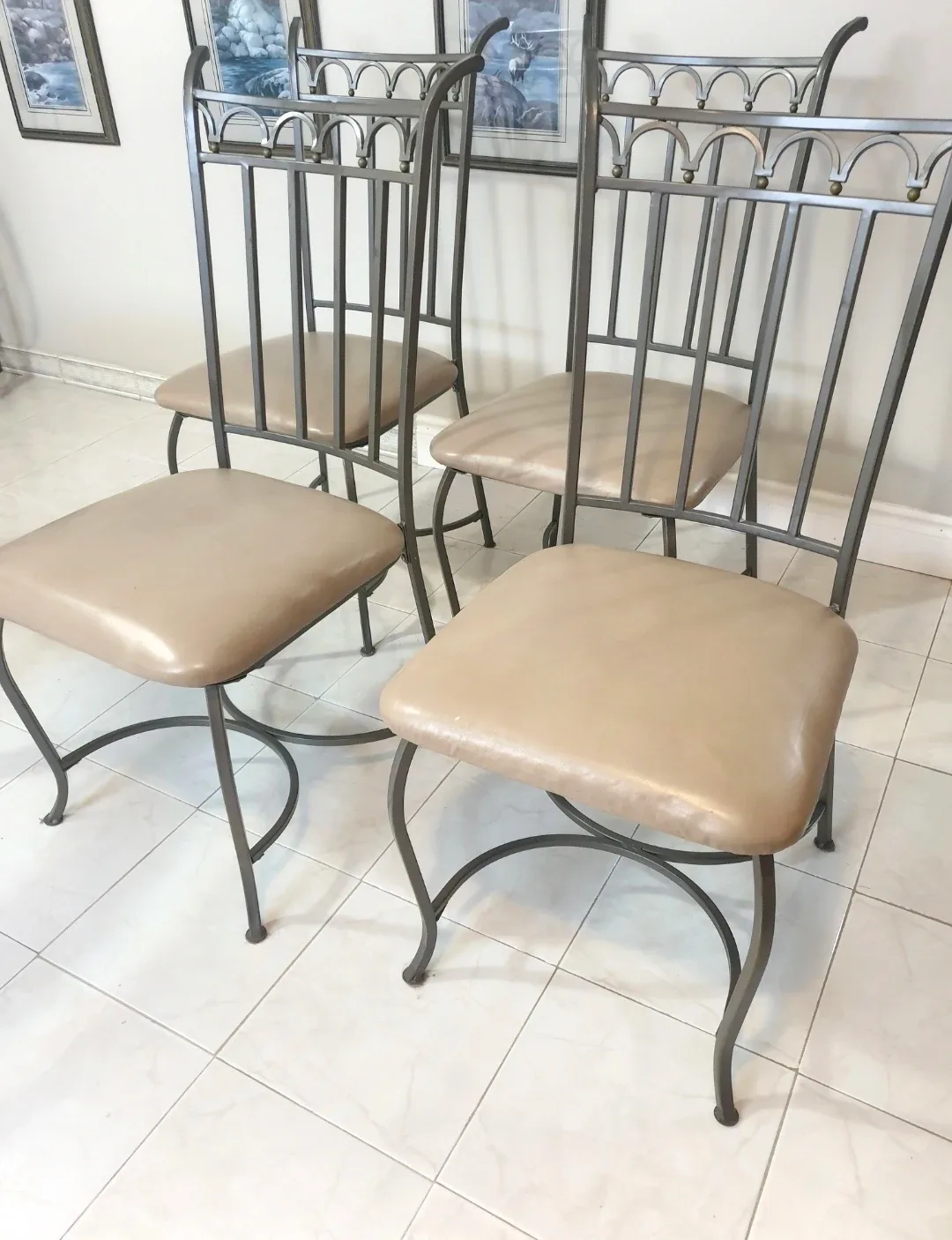 Glass Top Dining Table with 4 Chairs image indicator(8)