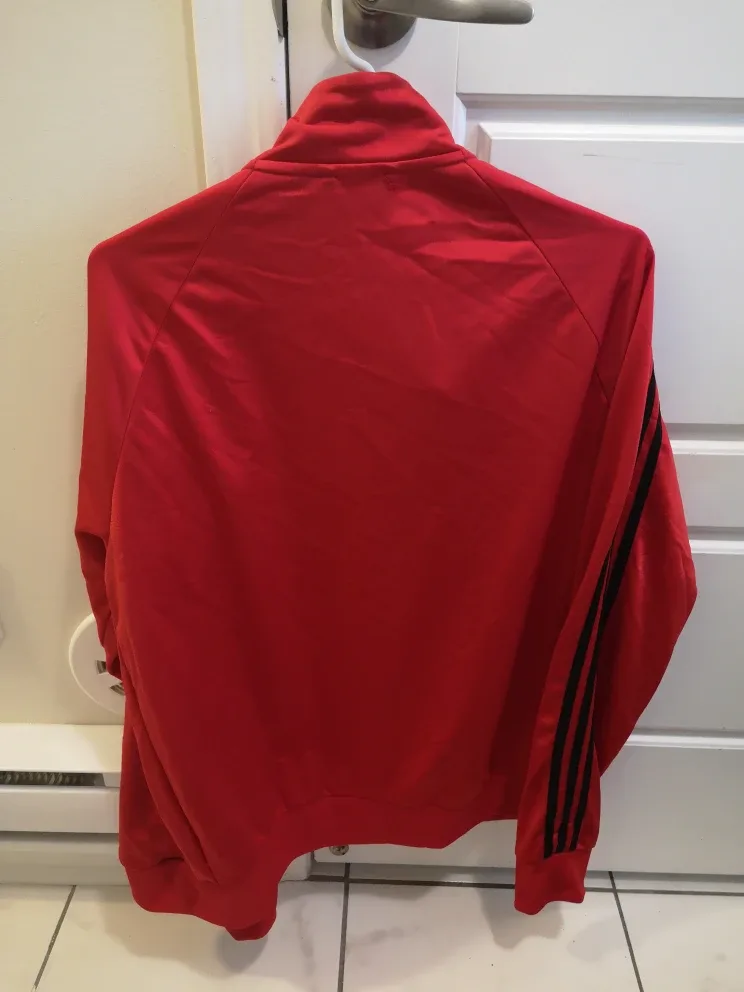 Adidas Red Track Jacket - Size M image indicator(3)