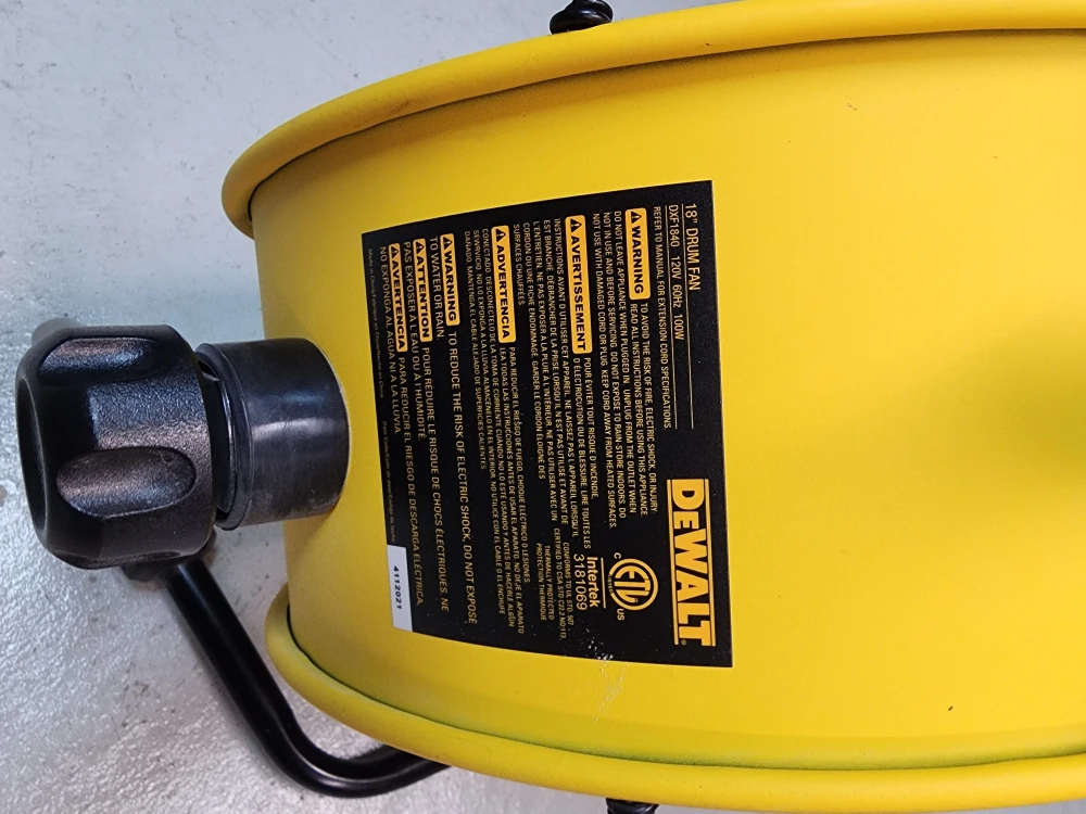 DeWalt 18" Drum Fan - photo 2