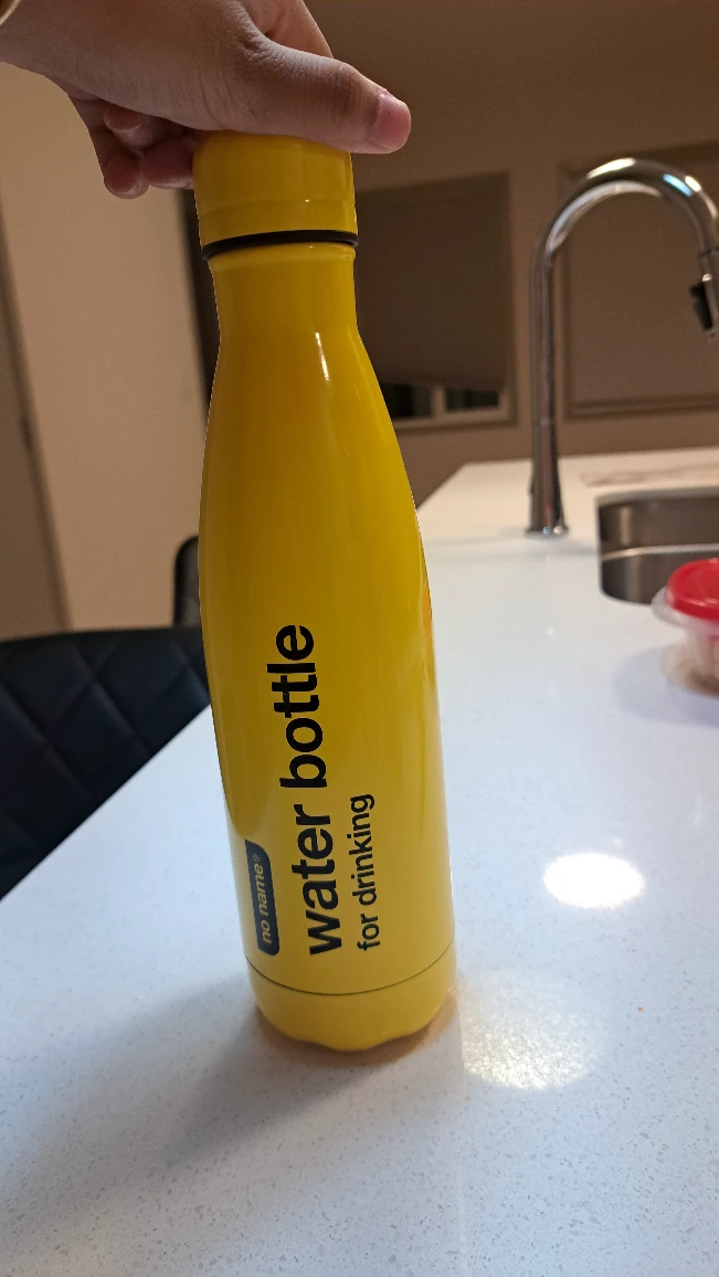 No Name Yellow Water Bottle