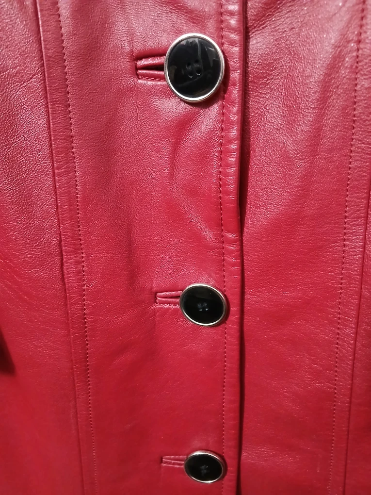 Danier Red Leather Jacket Size M/M - photo 3