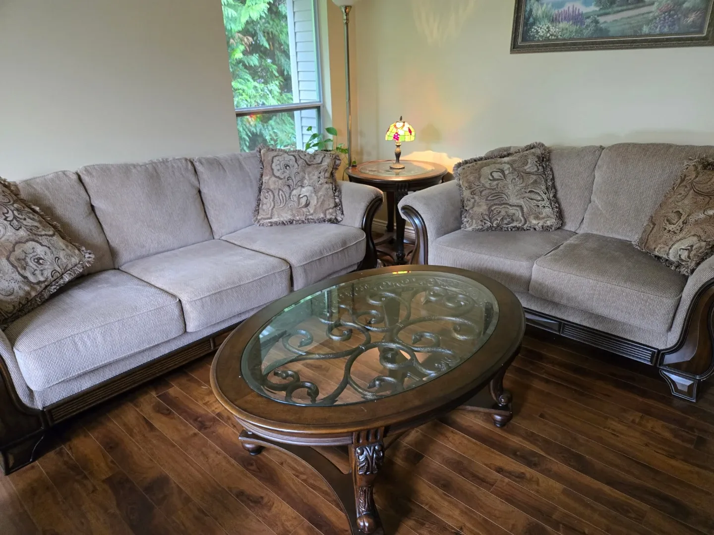 Sofa and Loveseat Set - Beige image indicator(3)