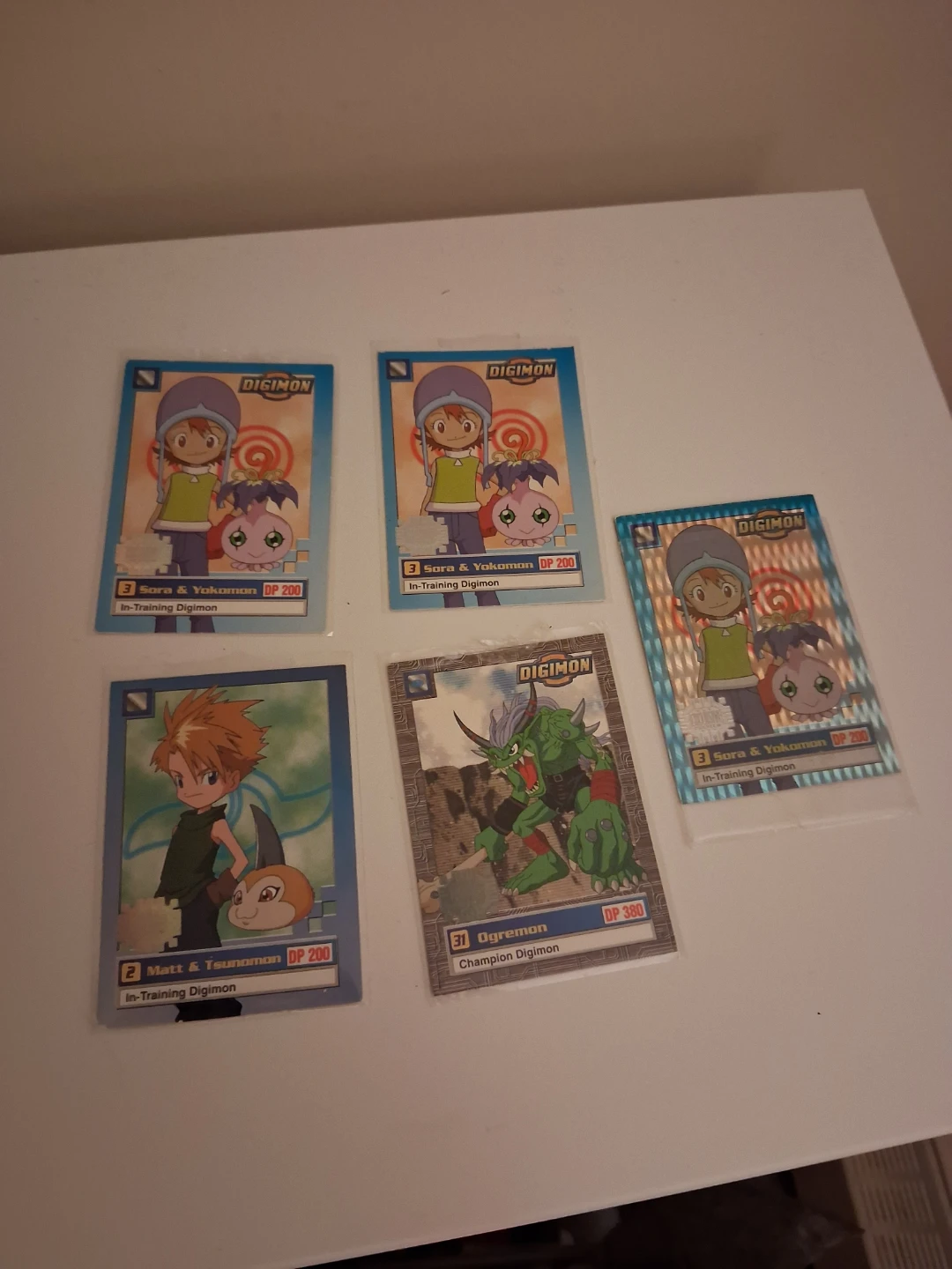 Digimon Trading Cards - Sora, Matt, Ogremon