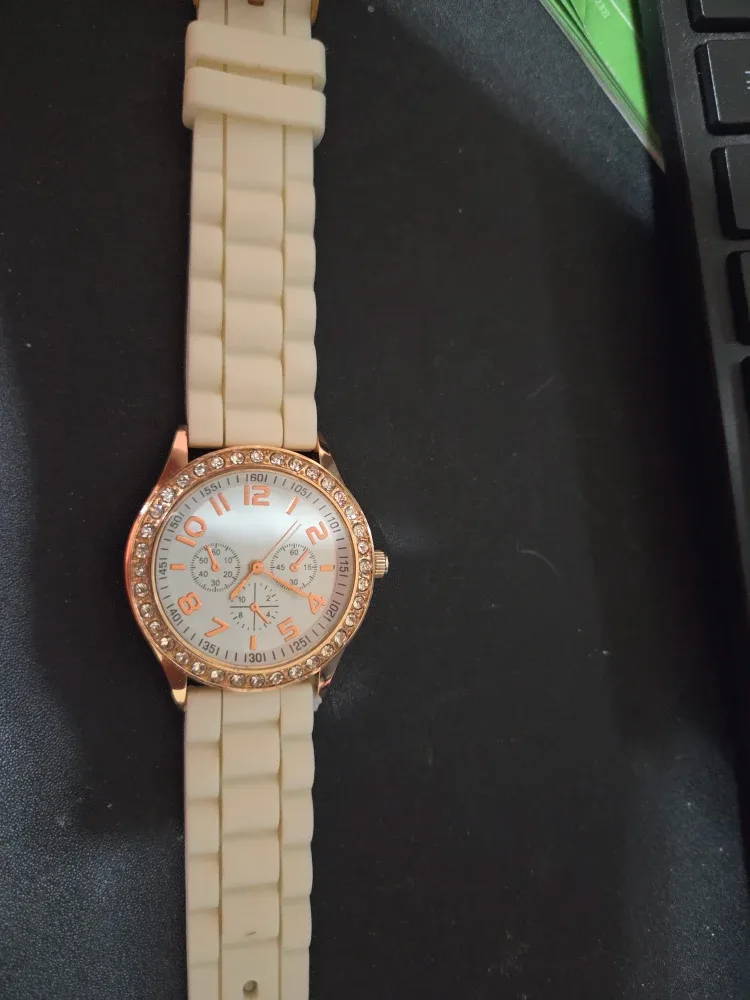 Device Women's Watch - Cream Band, Gold Accent