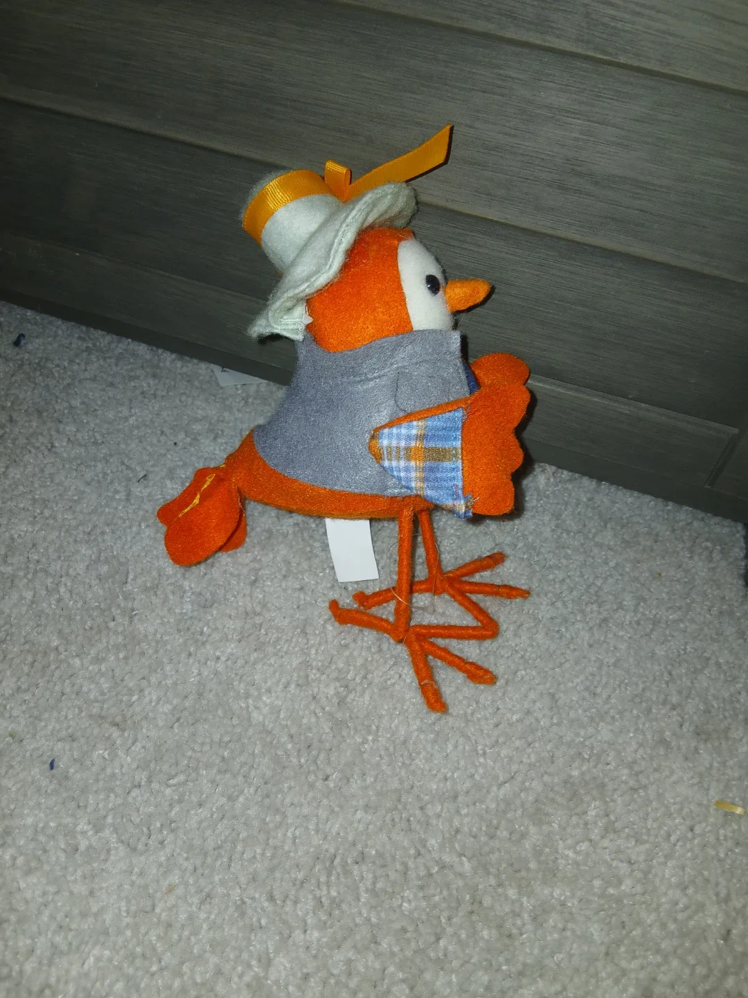 Orange Bird Figurine with Hat image indicator(2)