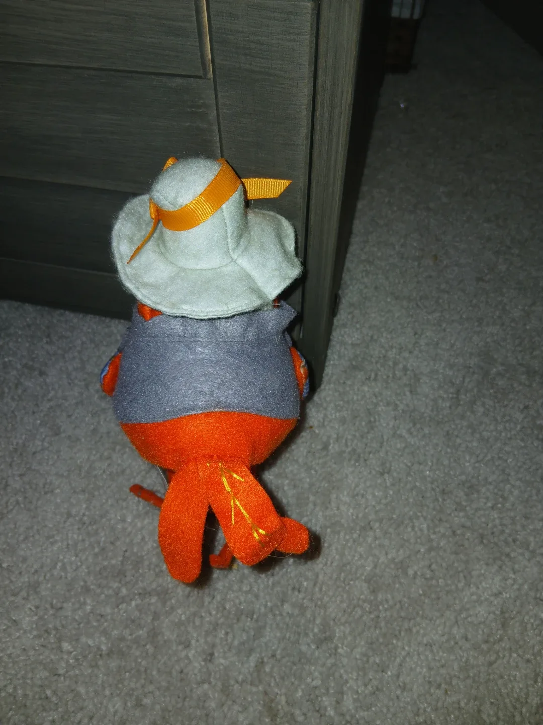 Orange Bird Figurine with Hat image indicator(3)