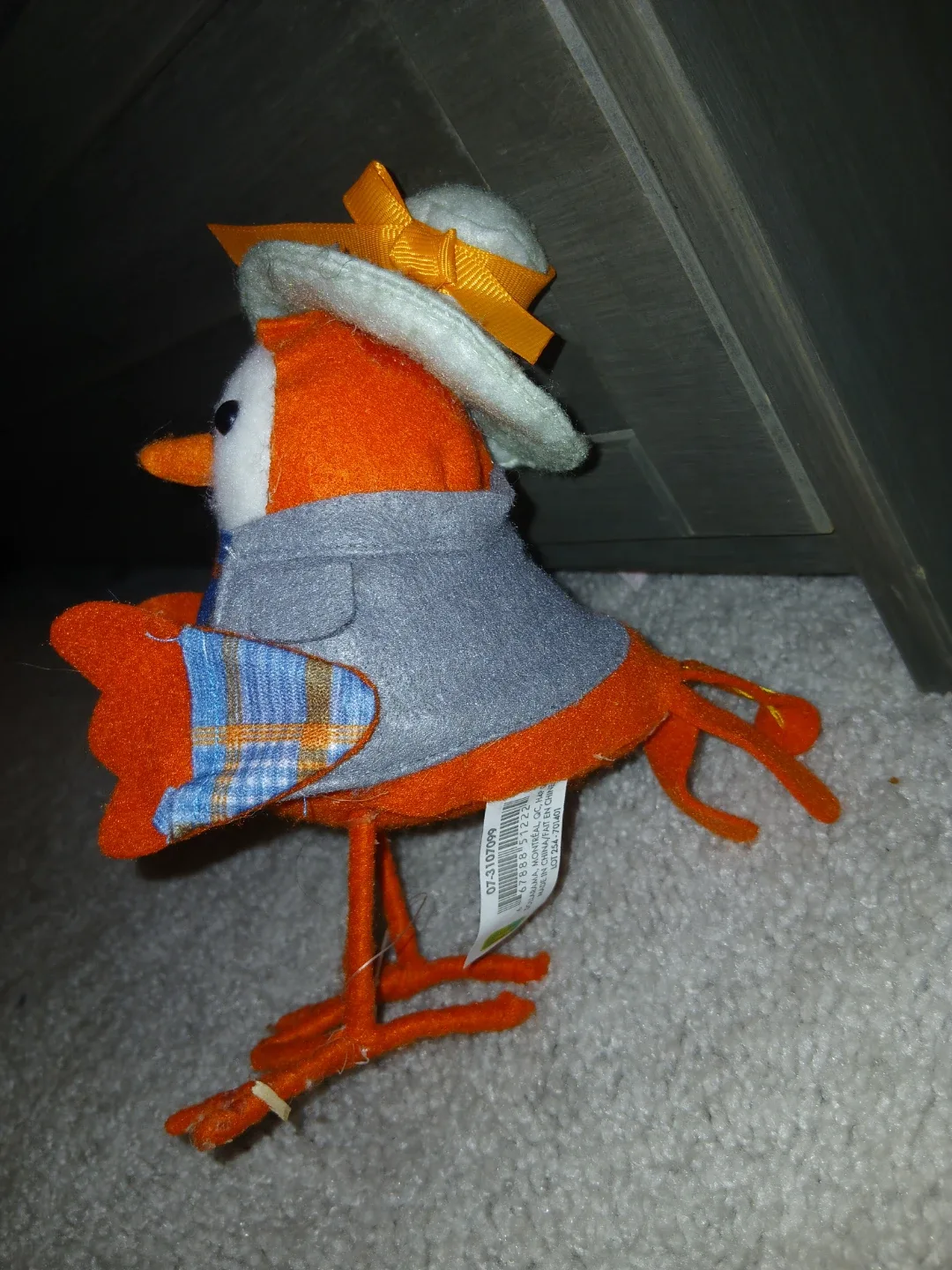 Orange Bird Figurine with Hat image indicator(4)