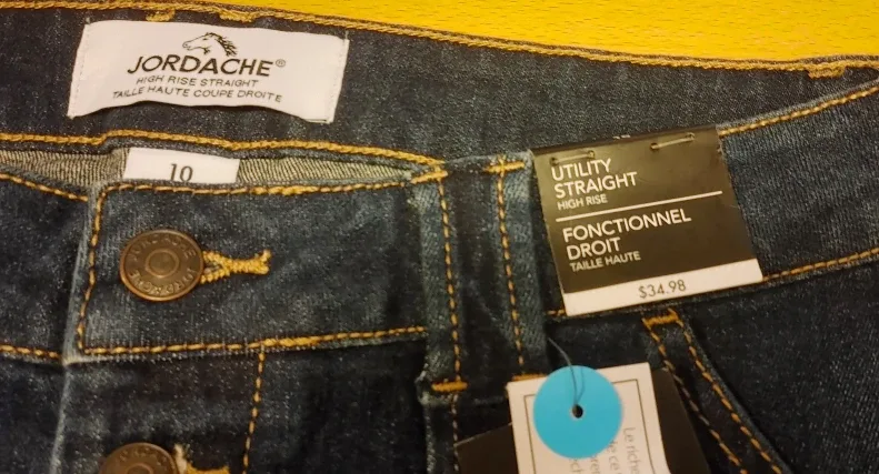 Jordache High Rise Straight Jeans size 10 image indicator(8)