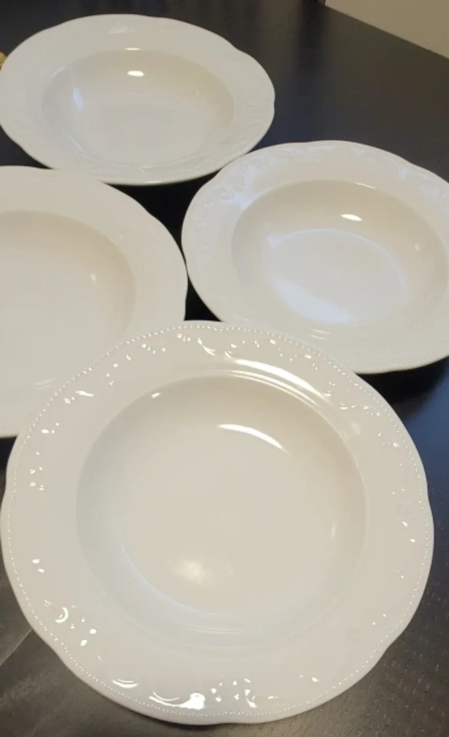 New Gluckstain Set of Four White Porcelain Bowls image indicator(4)