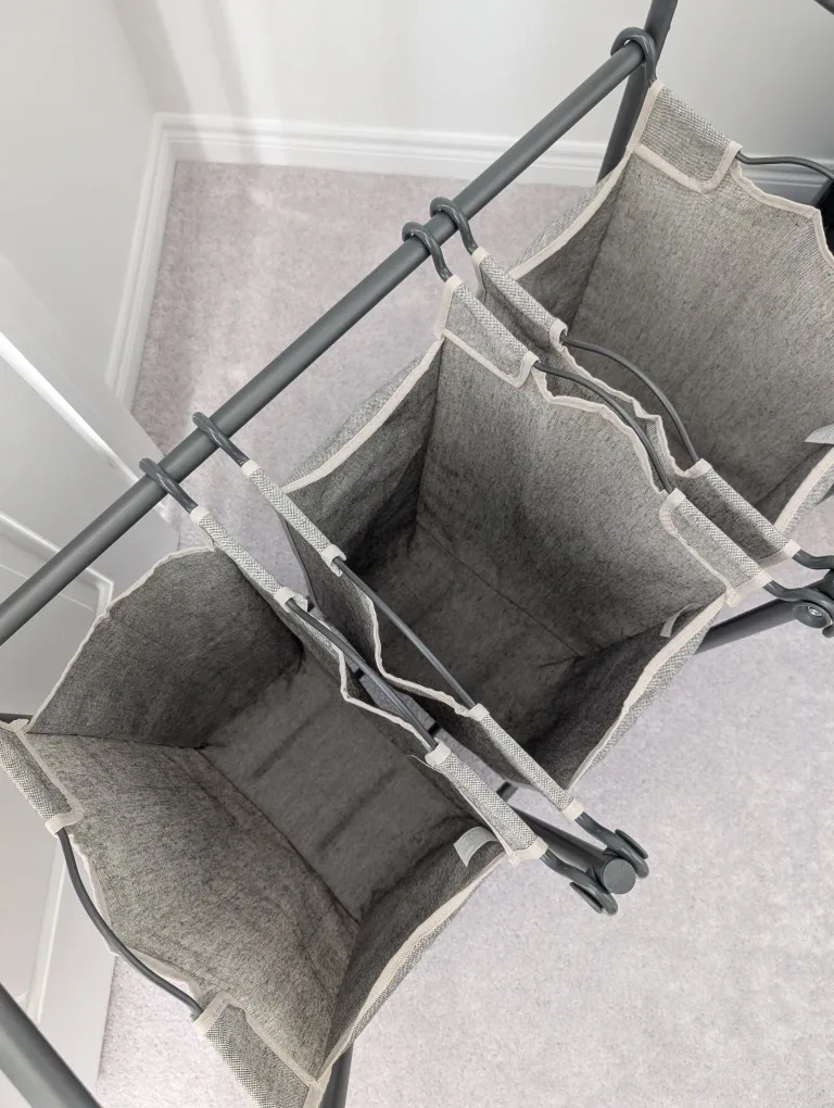 Triple Laundry Sorter Hamper/basket image indicator(2)