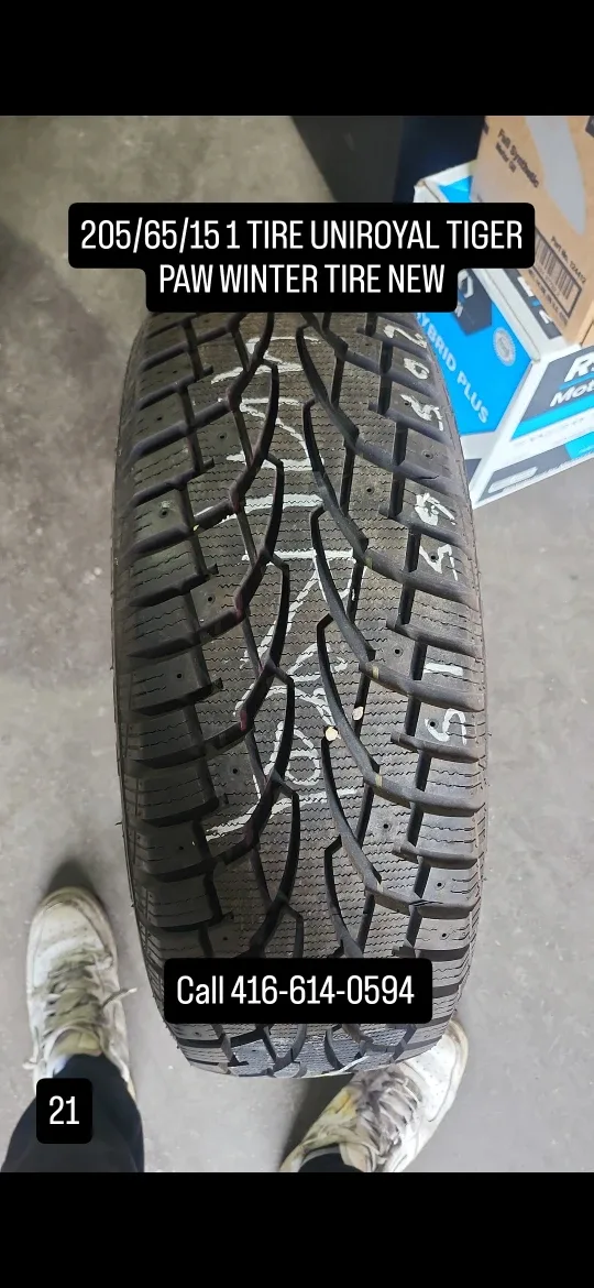 New Uniroyal Tiger Paw Winter Tire - 205/65/15