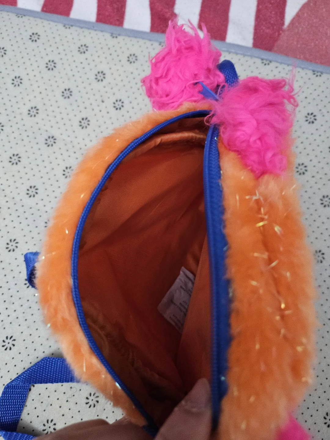 🧡🥰Orange Bear Plush make up bag - photo 2