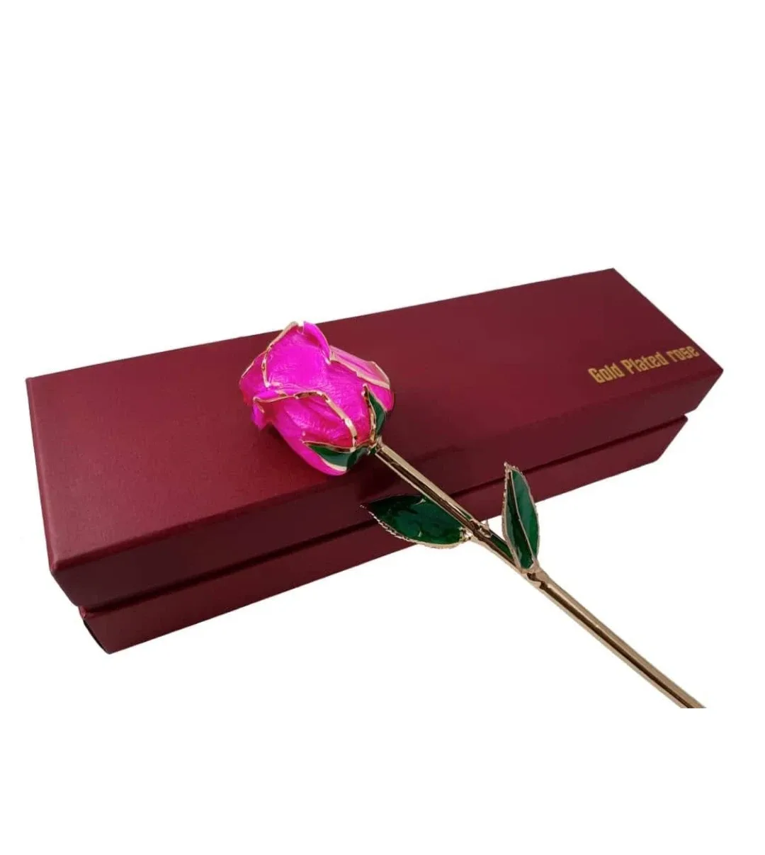 Gold Plated Rose with Box for Valentine day image indicator(5)