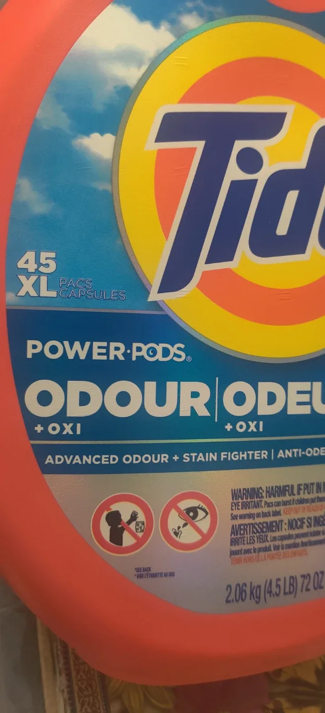 Tide Power Pods Odour + Oxi - 45 XL Capsules image indicator(2)