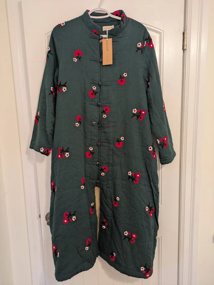 Cozy Floral Trench (BNWT)