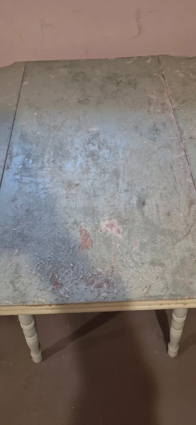 Vintage Drop Leaf Table - Light Blue image indicator(2)