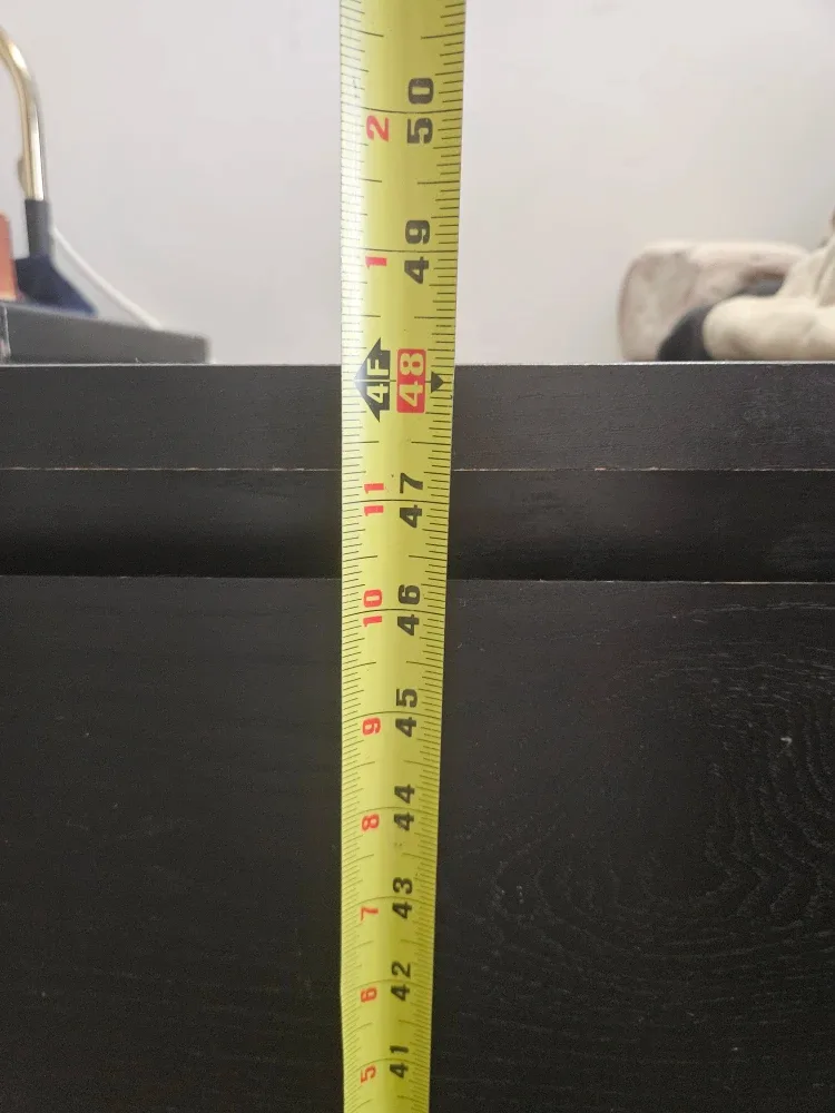 IKEA MALM Black Dresser 6 drawer image indicator(2)