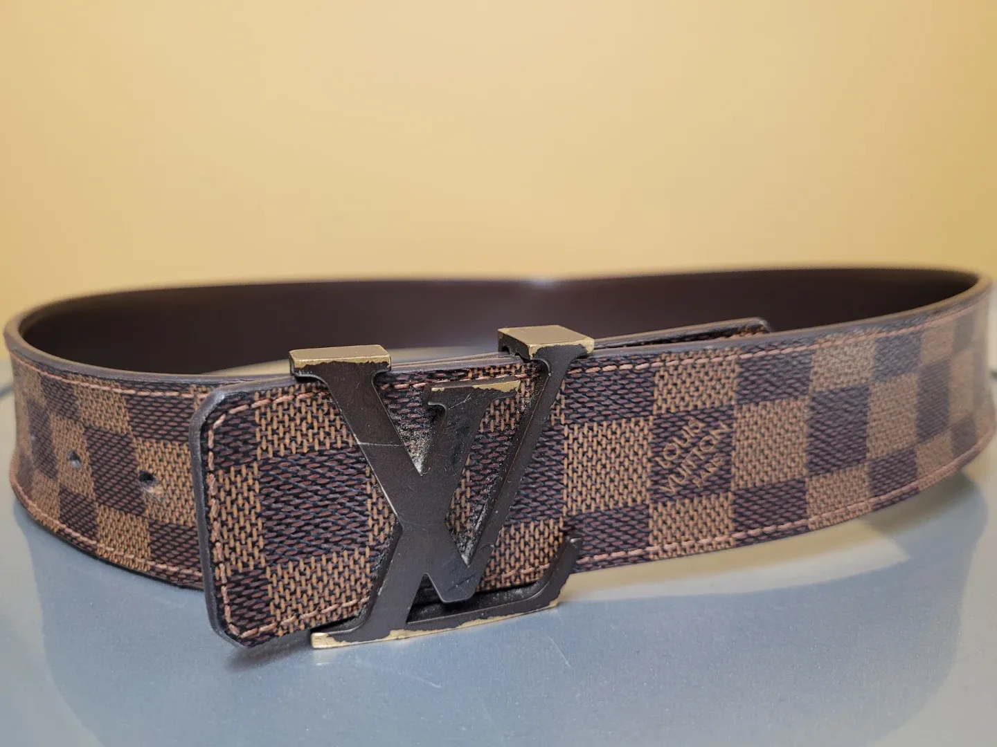 Louis Vuitton Damier Ebene Belt Size 85/34