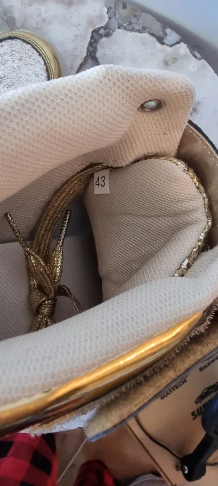 Unisex IGxx Gold Glitter High-Top Sneakers - Size US 9.5 / EU 43 image indicator(5)