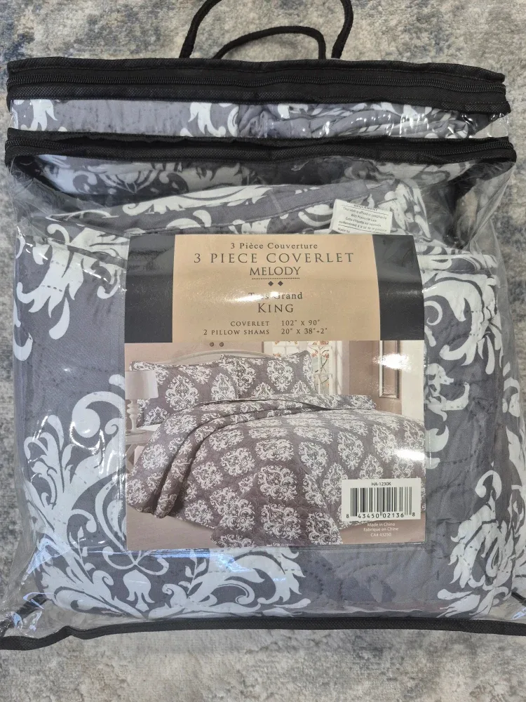 3 Piece Coverlet Set - King Size