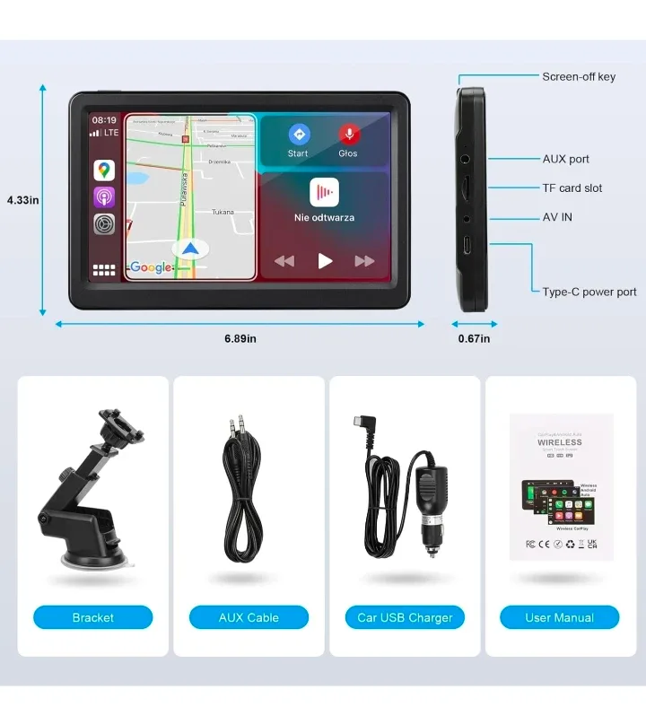 Wireless Carplay Screen for Car image indicator(6)