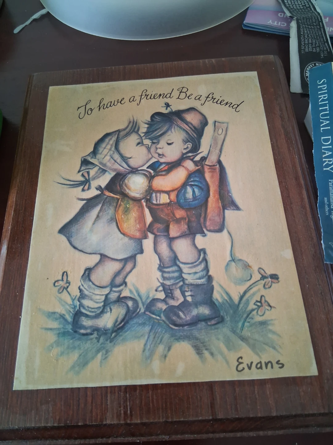 Vintage Evans 'To Have a Friend' Print