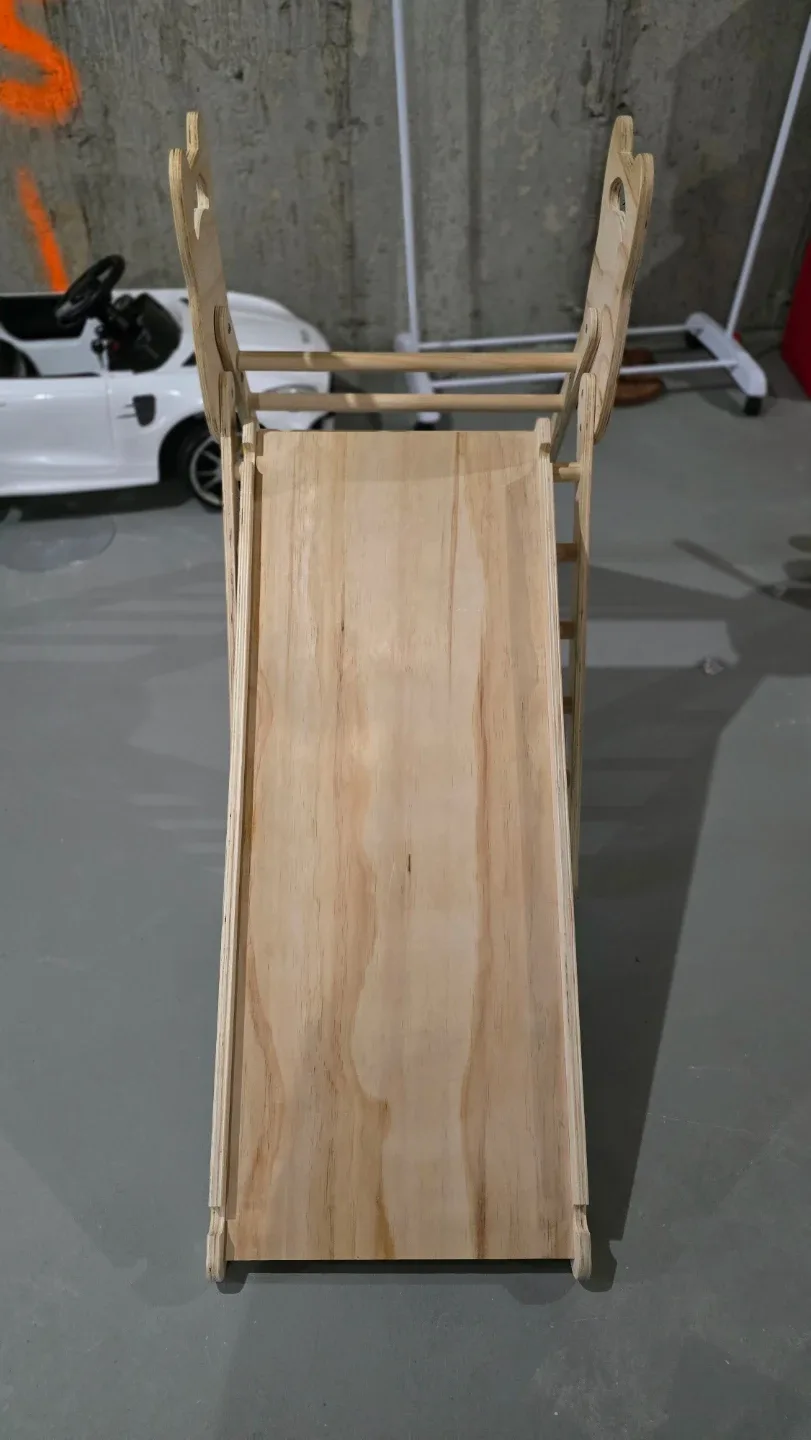 Kids Wooden Climbing Ladder & Slide image indicator(3)