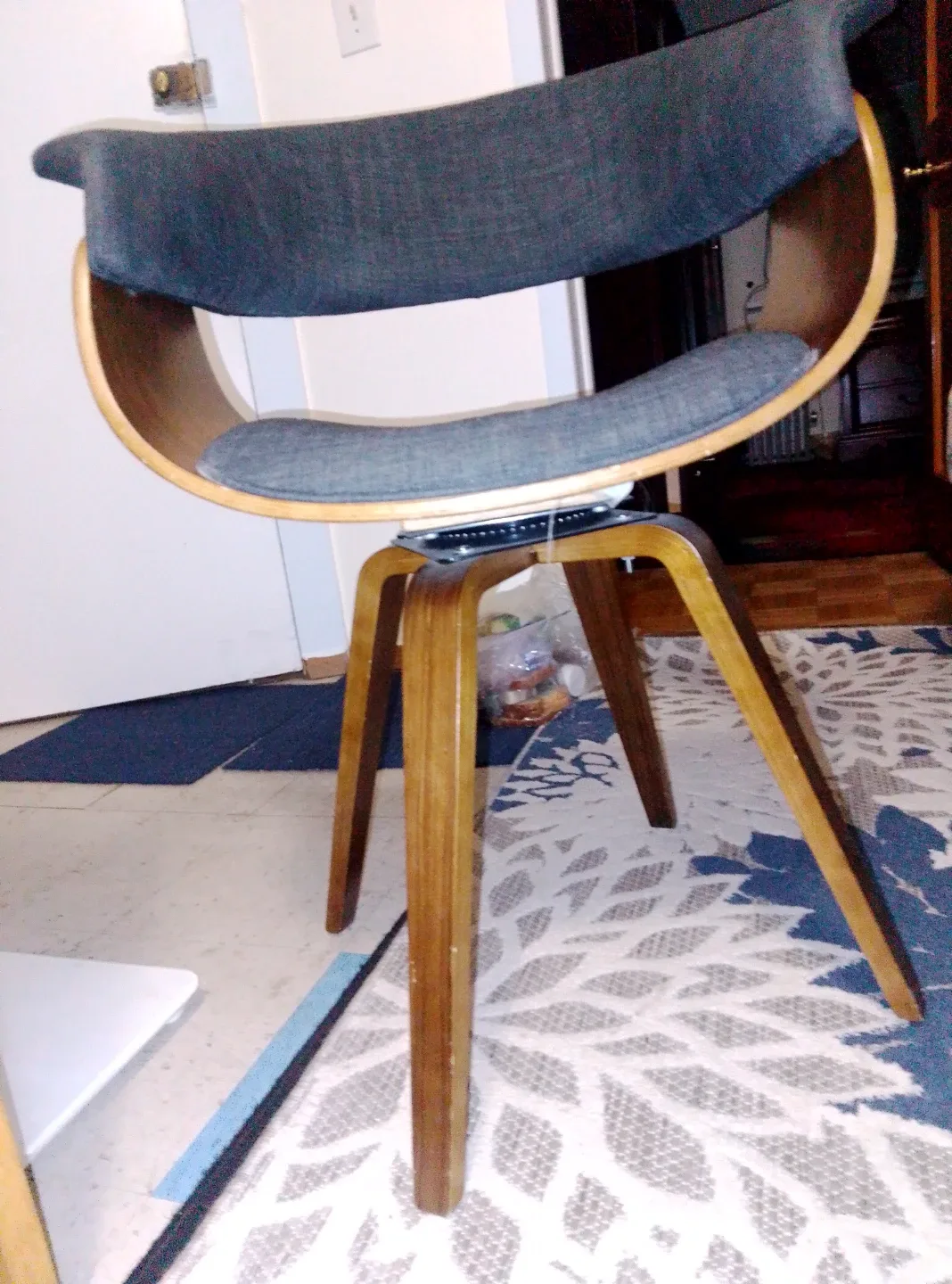 Mid-Century Modern Style Accent Chair - Gray 🥕 image indicator(7)