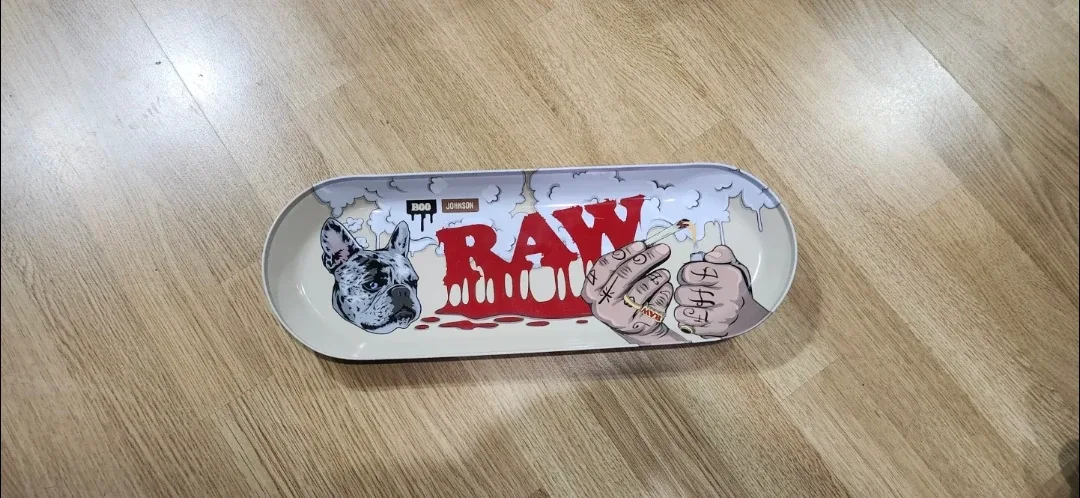 RAW Rolling Tray with Dog Design thumbnail