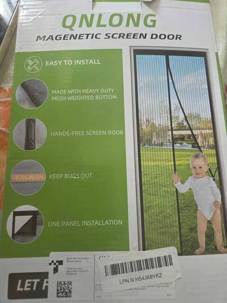 QNLONG Magnetic Screen Door - Easy Install