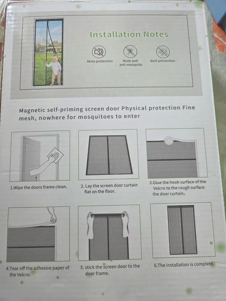 QNLONG Magnetic Screen Door - Easy Install image indicator(2)
